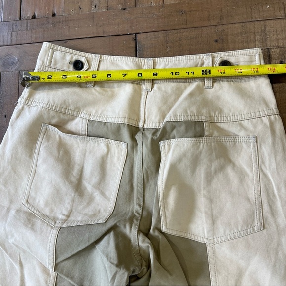 Ulla Johnson August Two Tone Cotton Twill Straight Leg Pants 6 Cropped - Picture 13 of 14